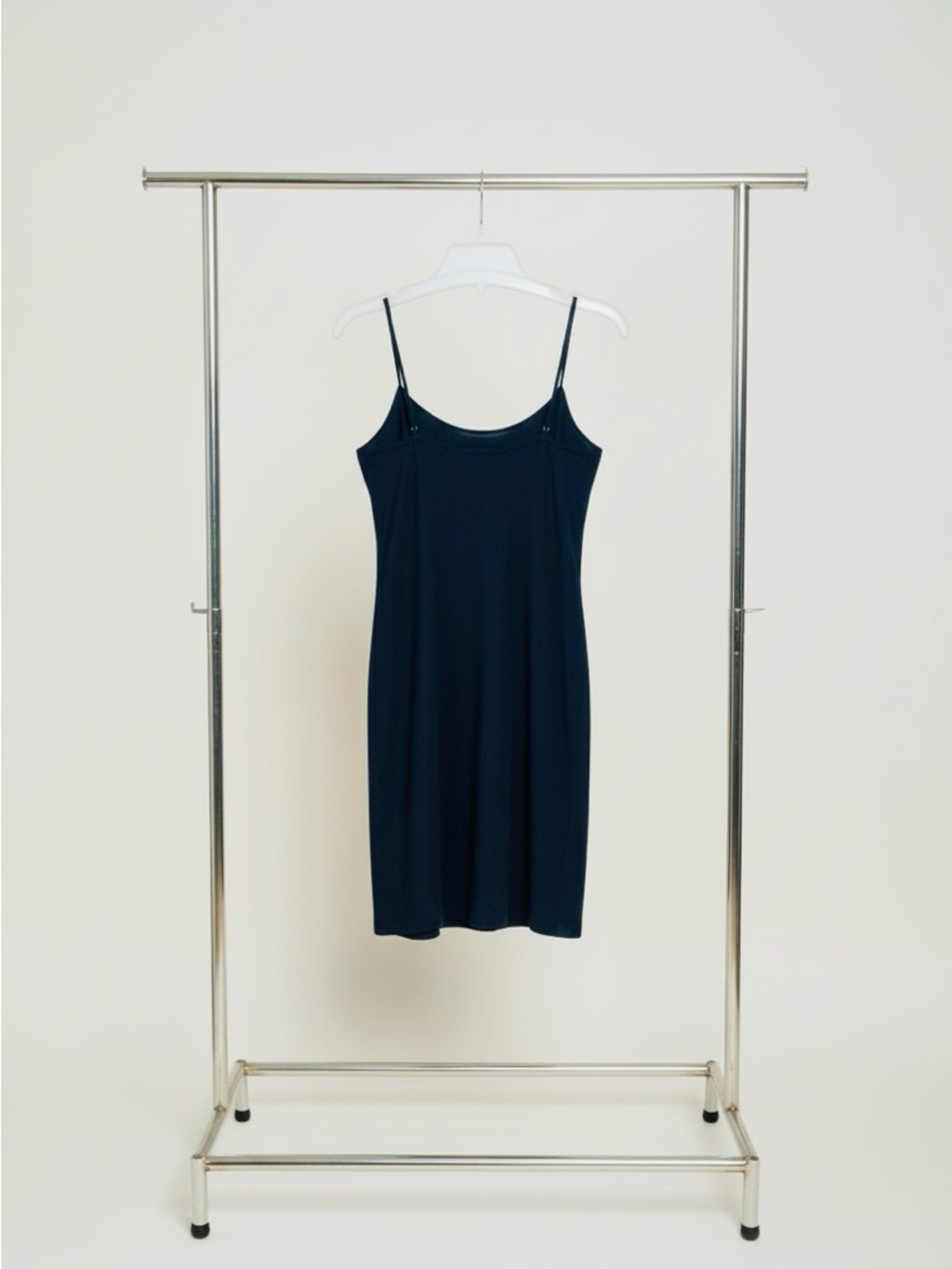 Donna Karan Black Silk Slip Dress with Spaghetti Straps - Size 8